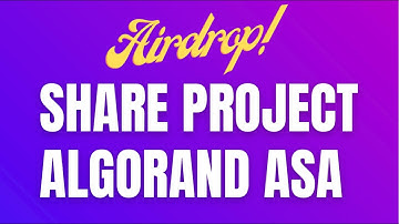 Earn Free Share Project Token Algorand ASA Airdrop
