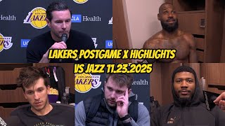 Lakers Vs Jazz Postgame Interviews X Highlights November 23, 2025