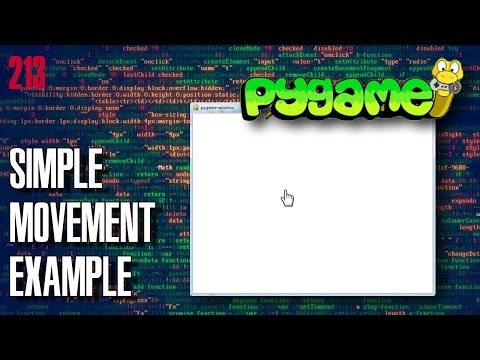 PYGAME Simple movement