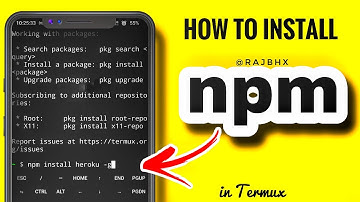 Npm install in Termux | rAjbhx