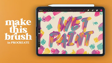 Create Wet Paint Brush in PROCREATE