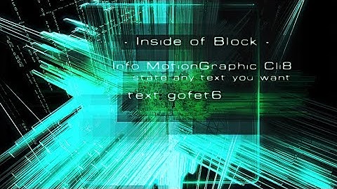 Inside of Block - After Effects Info Graphic Template
