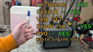 What fuel can I use in my diesel heater?