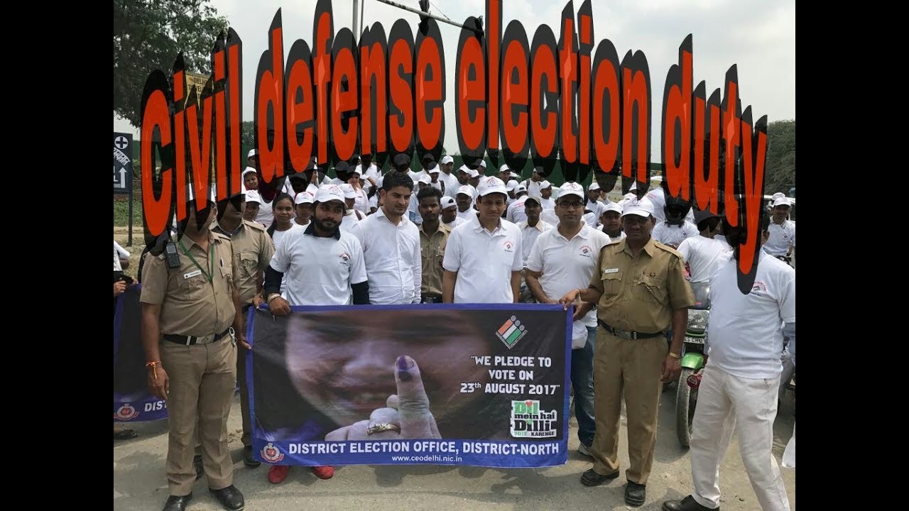 Civil defense election duty Delhi Bawana