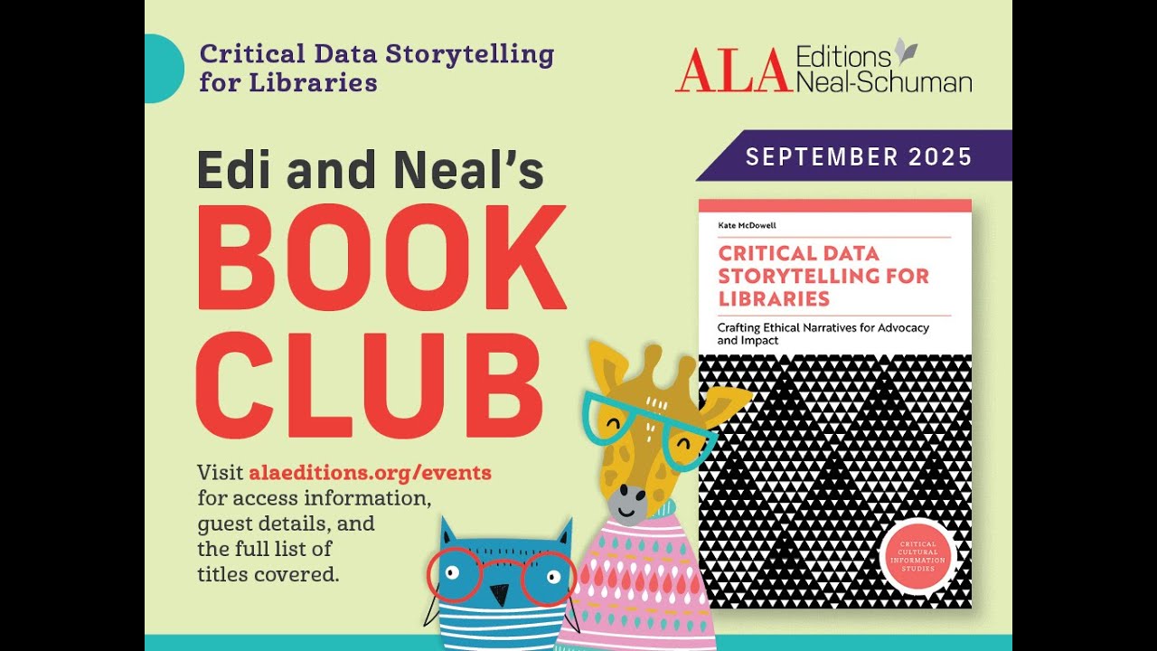 Critical Data Storytelling for Libraries - Edi and Neal's Book Club, September 2025