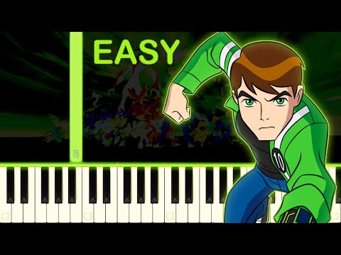 BEN 10 ULTIMATE ALIEN - EASY Piano Tutorial