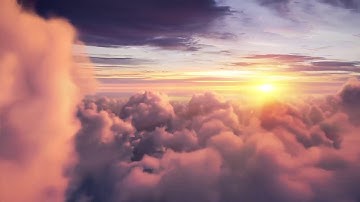 Flying Above Clouds with Relaxing Music, loop   calming|meditation|nature