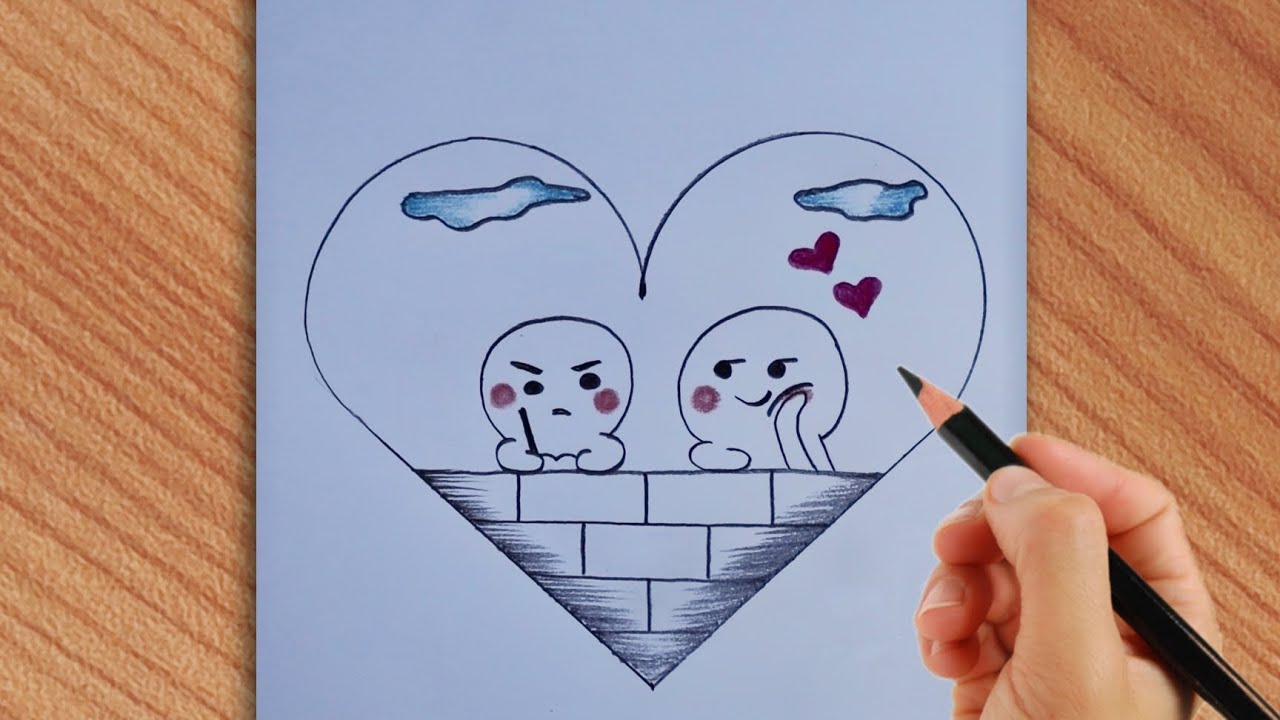 Love Drawings For Your Girlfriend  Easy Love Drawing Picture 