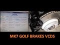 How to change rear brake pads on MQB MK7 Golf R / GTI / TSI / TDI with VCDS electric parking brake.