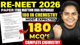 RE-NEET 2026 Chemistry: 180 Most Expected MCQs – Full Syllabus Mock Test by Premila Mam