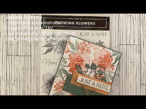 Stampin Up! FLOWING FLOWERS Stamp Set .. not just another flower stamp!  *NEW
