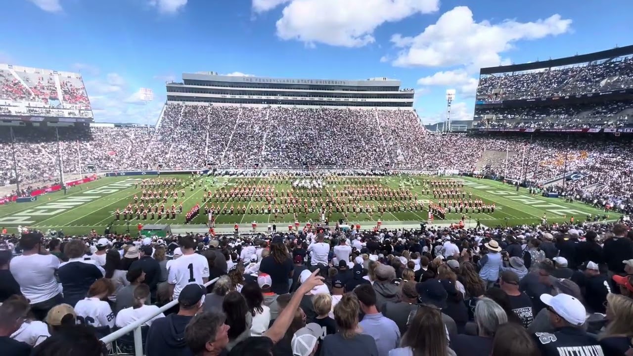 BGSU Falcon Marching Band Half-time show-Penn State 9-7-24