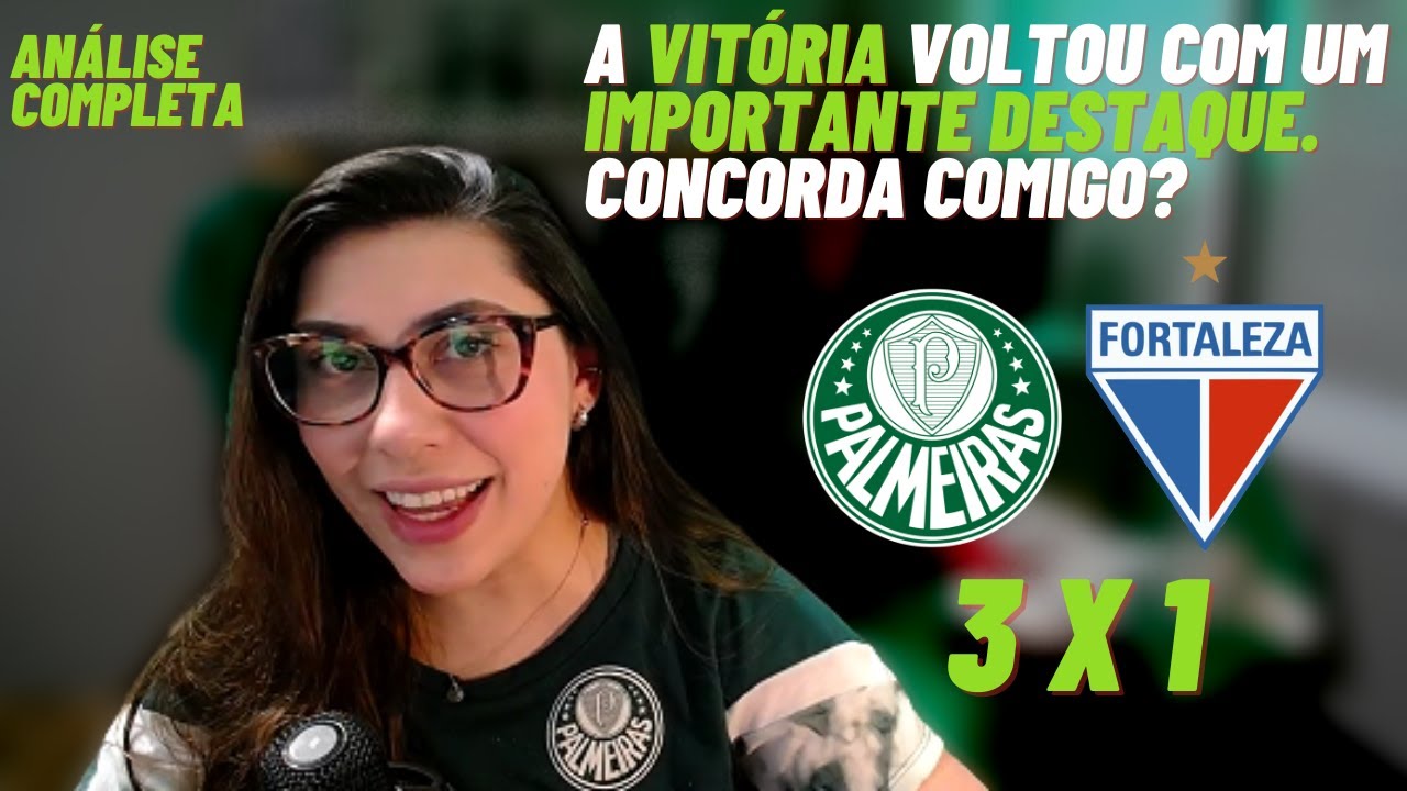 Palmeiras 3×1 Fortaleza: vitória e ufa! - 3VV