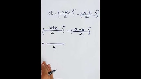 Derivation of algebra formulas...... a×b #short #shortvideo #math #mathematics