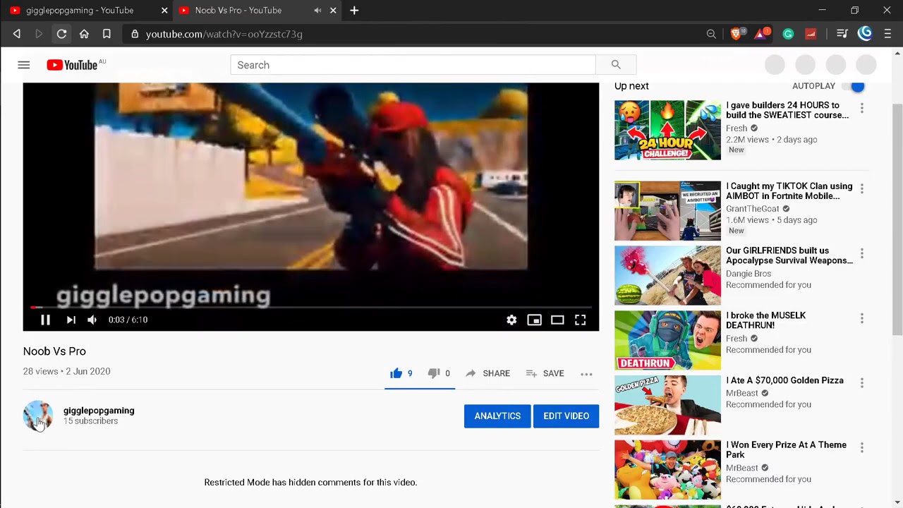 Where to find my videos youtube