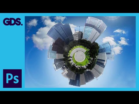 Create a Photo Planet Effect  - Class  - Blue City  [Photoshop CS]