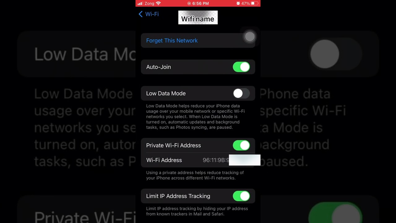 How to find Default MAC address on iPhone