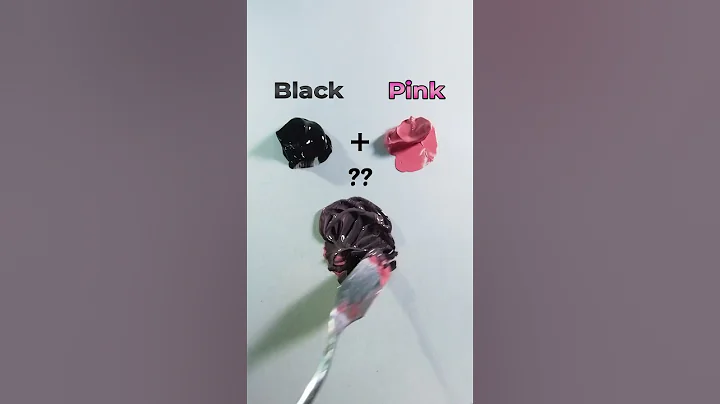 Black & Pink: Color Mixing Magic!  #relaxing #colormixing #asmrart #satisfying