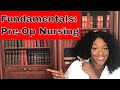 Fundamentals Pre-op Nursing
