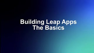 Building HCL Leap apps- The Basics screenshot 3