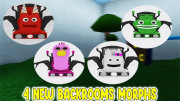 UPDATE - How To Find ALL 4 NEW BACKROOMS MORPH in Find  The Backrooms Morphs