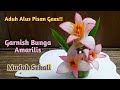 TIDAK ADA KUAS LUKIS,KUAS MAKE-UP PUN JADI, HIASAN TUMPENG DARI LOBAK BUNGA AMARILIS//RADISH GARNISH