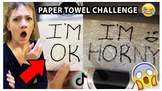 PAPER TOWEL CHALLENGE on TIKTOK - Funny Tik Tok Compilation