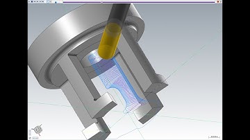 Mastercam - Multiaxis Pocketing on an open shape