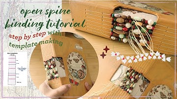 OPEN SPINE BINDING TUTORIAL 🪡for Your Journal - Step by Step - Junk Journal Binding