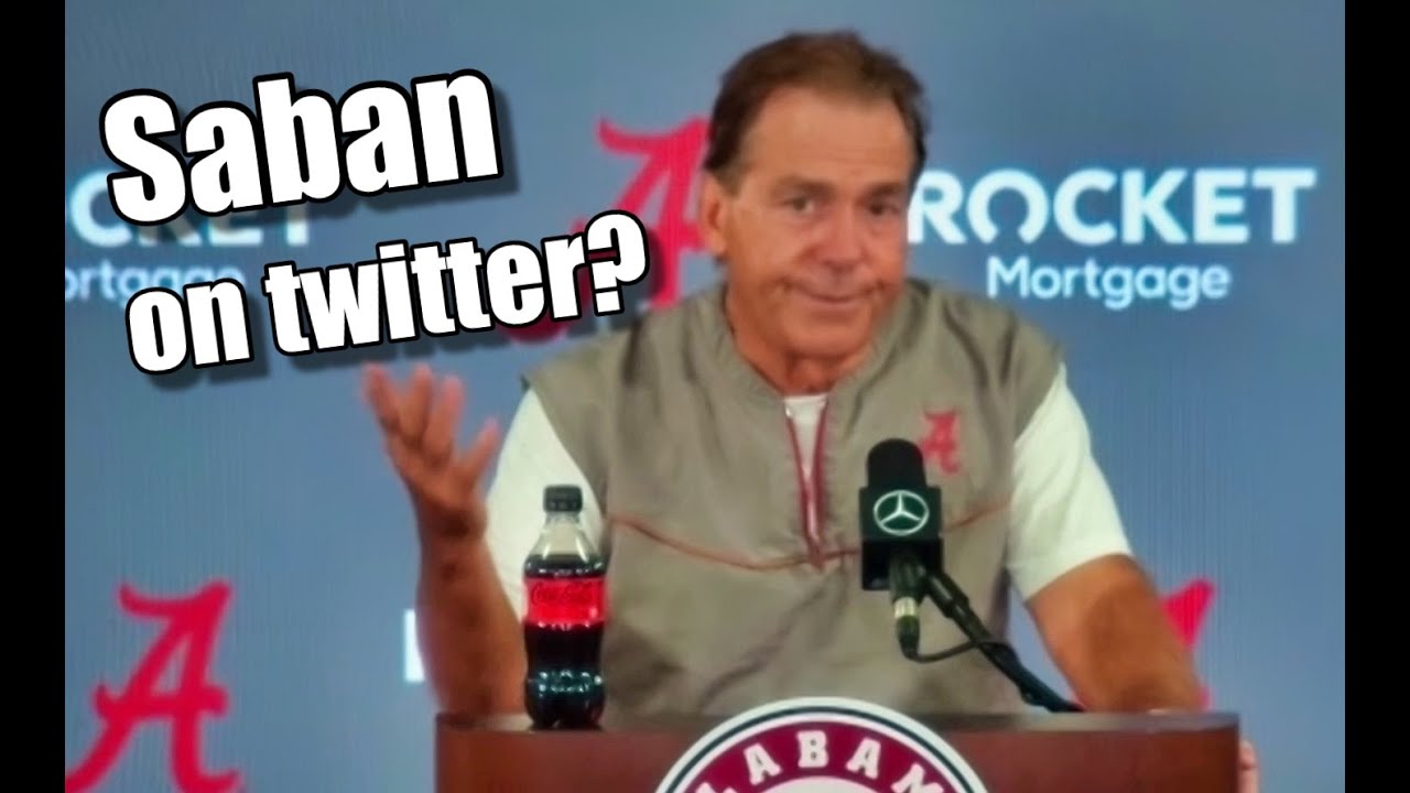 Will Nick Saban Ever Join Twitter Or Social Media SEC News YouTube