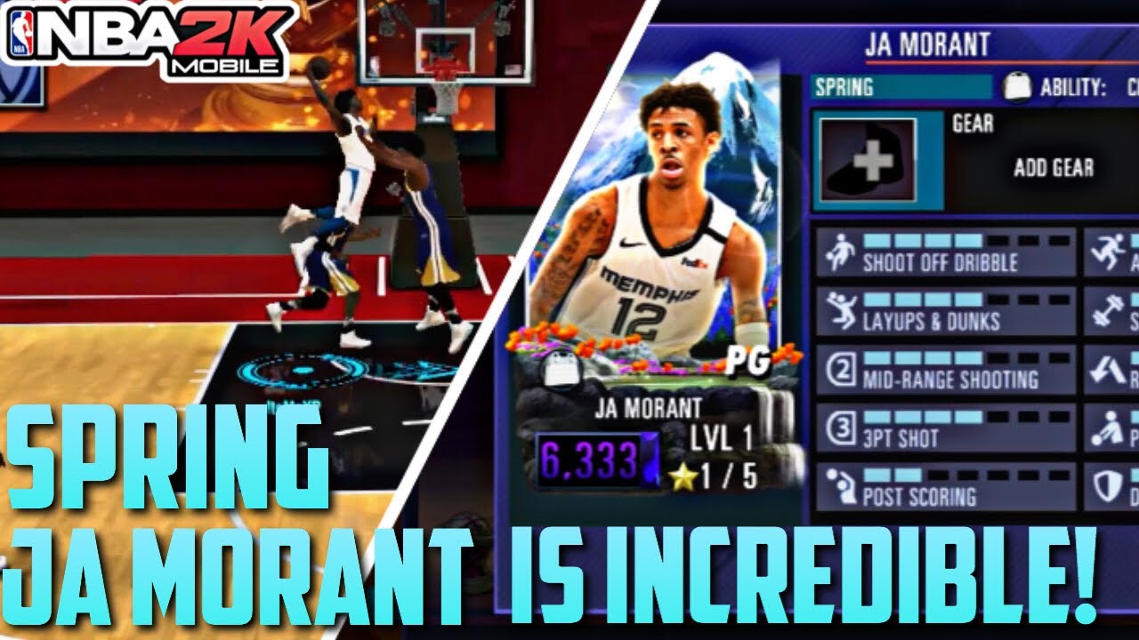 NBA 2K Mobile | NEW SPRING JA MORANT IS INCREDIBLE!!! - YouTube