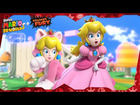 Super Mario 3D World for Switch ᴴᴰ Full Playthrough (All Green Stars & Stamps) Solo Peach