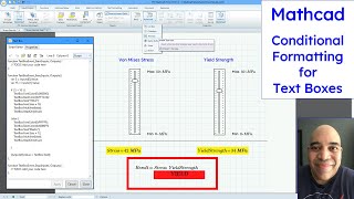 Mathcad Prime - Conditional Formatting for Text Boxes | Advanced Input Controls