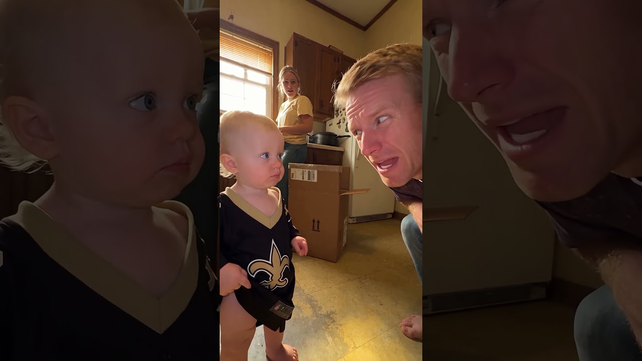 Daddy, Come Here, I Got a Secret!" 🤫😂 Baby Whispers Something Shocking #Shorts