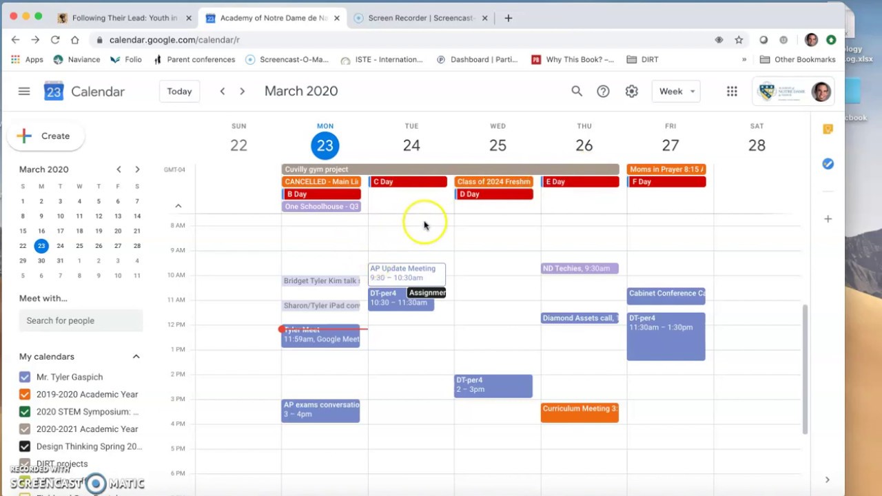 Adjusting Google Calendar notifications YouTube