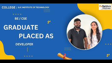 BE  (CSE) Graduate Placement Story From PySpiders Rajajinagar | As a   DEVELOPER