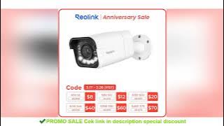 Reolink Smart 4K 8MP PoE Security Camera 5X Zoom 2-Way Audio IP Cam Person/Vehicle Detection Spotlig