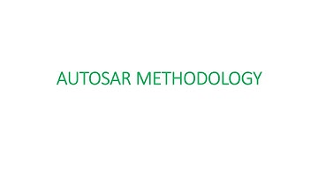 AUTOSAR Methodology
