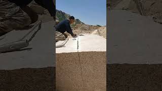 Use Simple Tool To Split A Big Rock- Wisdom Tips Tools Machines Easy Easyway Easywork !