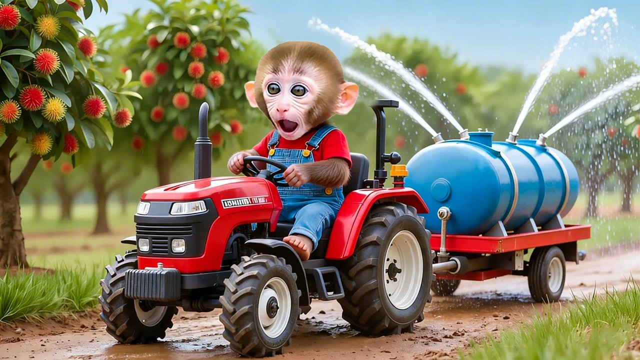 MACAQUINHO NANA esperto salva o jardim de rambutãs durante a seca - Nana Em Potuguês