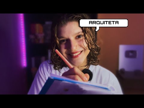 ASMR ARQUITETA PROJETANDO SUA CASA DOS SONHOS💭Atenção pessoal, desenhando, etc