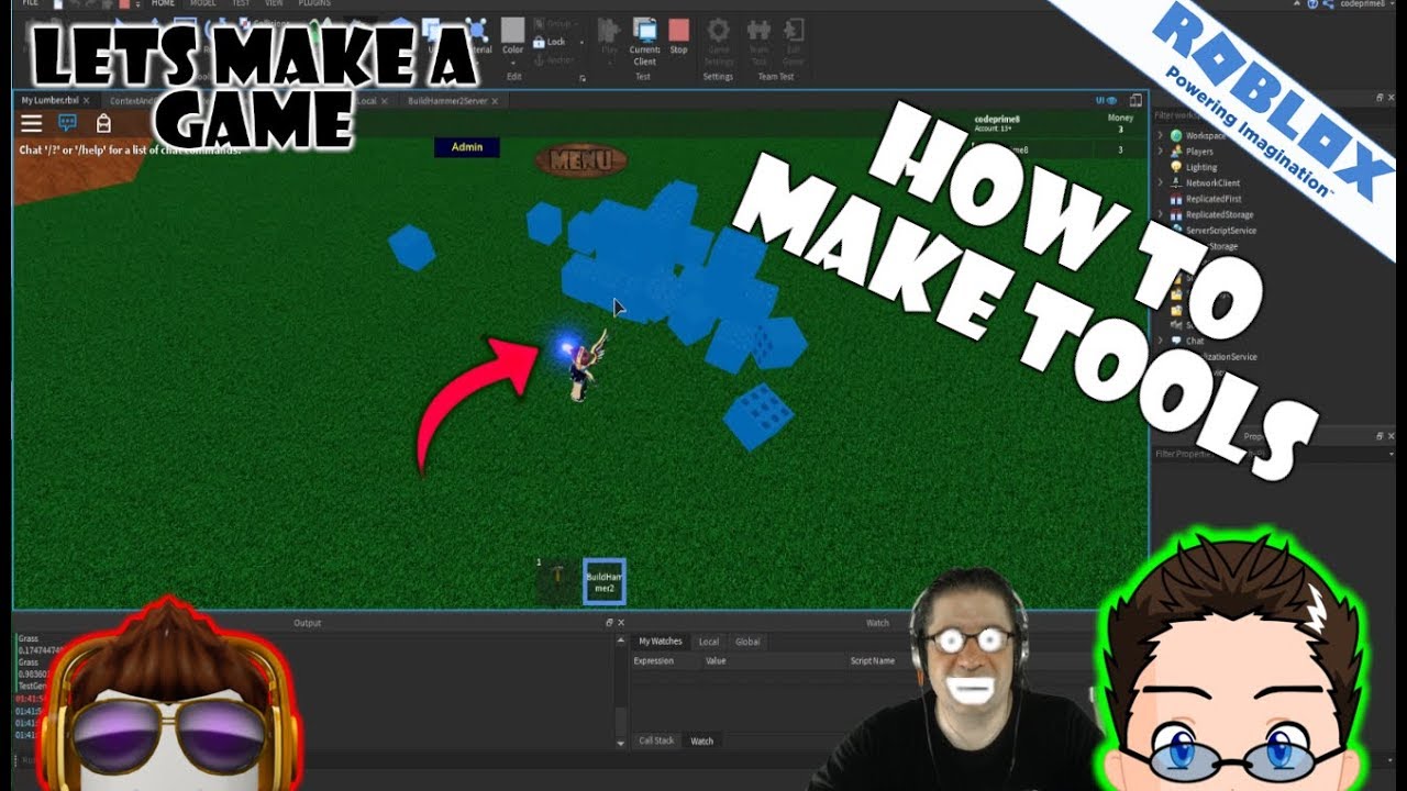 Roblox Lets Make A Game How To Build A Tool With Contextactionservice Youtube