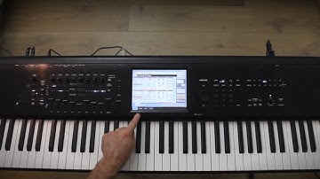 Korg Kronos Tutorial: Assign chords to the virtual pads