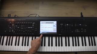 Korg Kronos Tutorial: Assign chords to the virtual pads