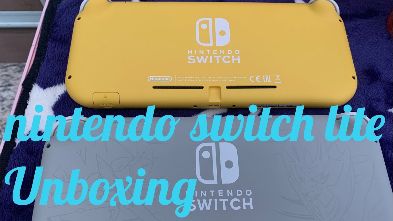 Nintendo switch lite Unboxing - YouTube