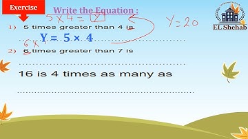 Math Grade 4 (Unit 5 Lesson 2, 3 Creating Multiplicative Equations..) Term 1