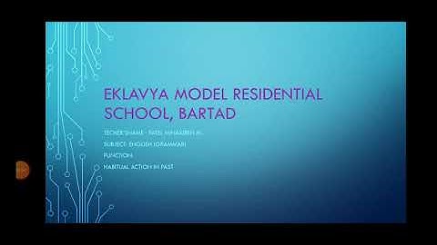 STD:11&12 English Grammar Function Habitual action in Past