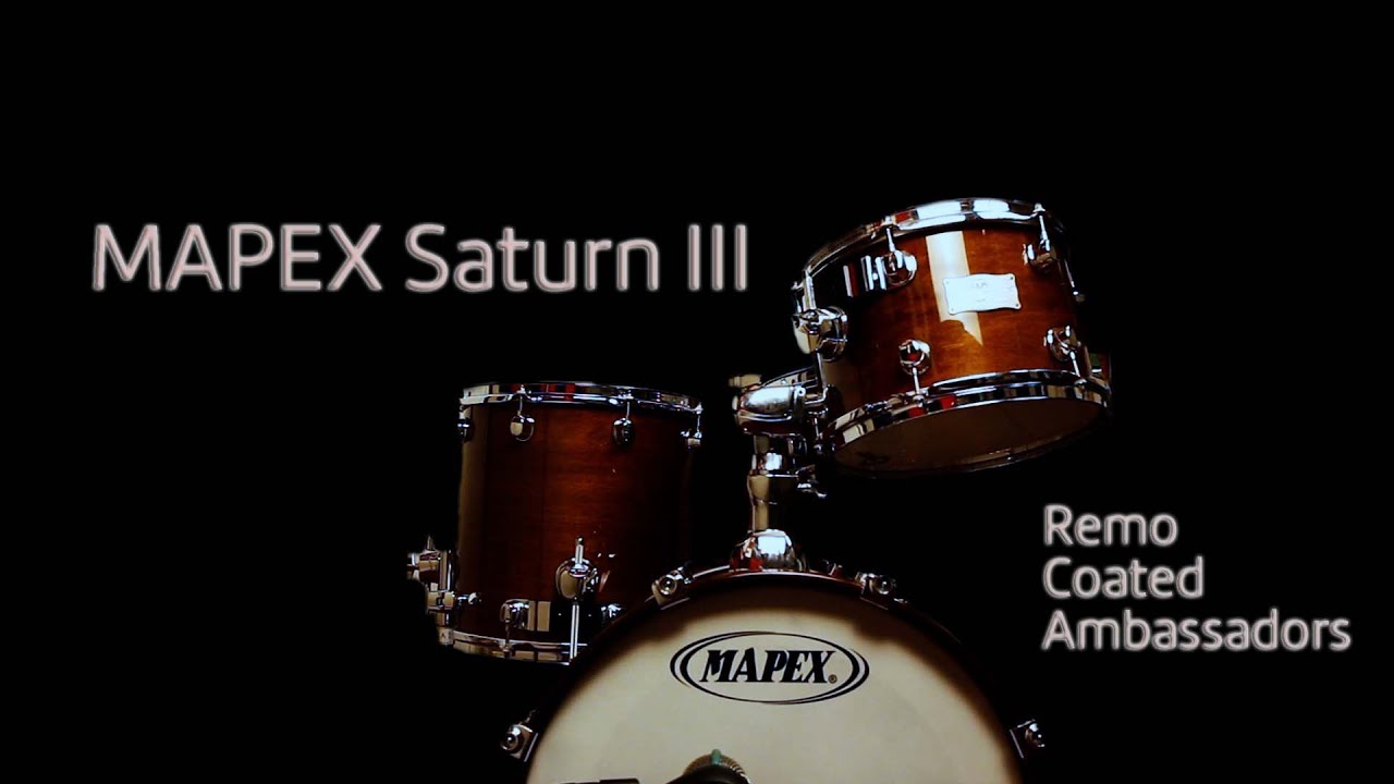 MAPEX Saturn III Bop Kit (Walnut Lacquer) | Remo Coated Ambassadors | Sound Test/Demo | 18/12/14/5.5