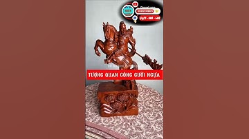 Tượng Quan Công cưỡi ngựa gỗ hương nguyên khối.#dogonhienphuong #tuonggodep #tuongquancong #xuhuong