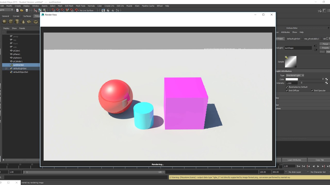 CGAnh | Render Maya 2015 Mental ray Sun and Sky - YouTube